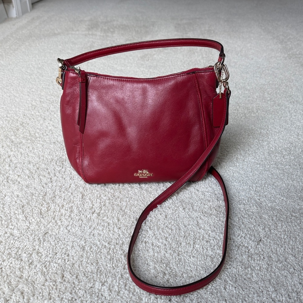 Coach Cherry Red Leather Bag